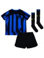 Otroški Nogometna dresi replika Inter Milan Domači 2023-24 Kratek rokav (+ hlače)